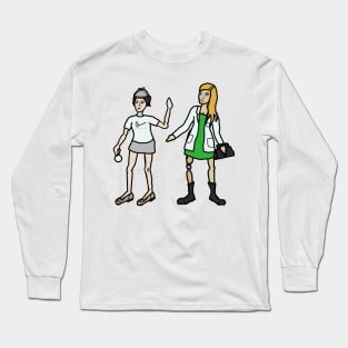 Miss Holmes and the Doctor: Modern Rule 63 Long Sleeve T-Shirt